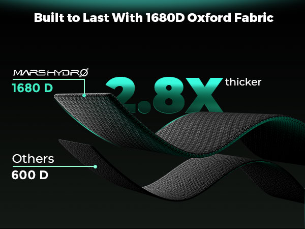4.mars hydro grow tent is built to last with 1680D oxford fabric