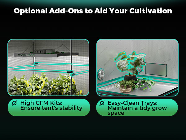 8.optional add-ons to aid your cultivation in mars hydro grow tent